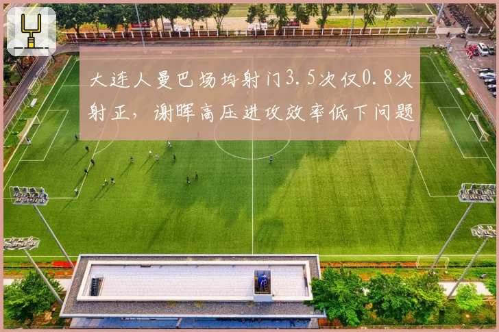 大连人曼巴场均射门3.5次仅0.8次射正,谢晖高压进攻效率低下问题数据化