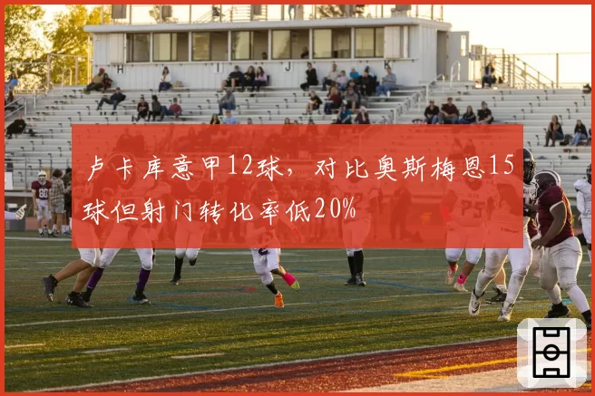 卢卡库意甲12球，对比奥斯梅恩15球但射门转化率低20%